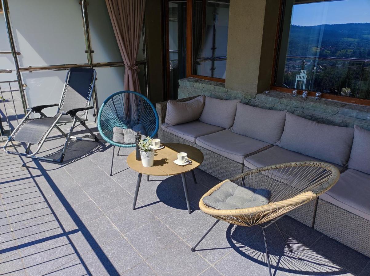 Apartament Widokowy Z Tarasem Bukowa Wisła Dış mekan fotoğraf